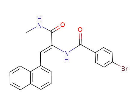 Benzamide,
4-bromo-N-[(1Z)-1-[(methylamino)carbonyl]-2-(1-naphthalenyl)ethenyl]-