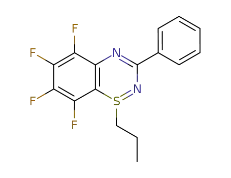 5,6,7,8-tetrafluoro-3-phenyl-1-propyl-1λ<sup>4</sup>-benzo[1,2,4]thiadiazine