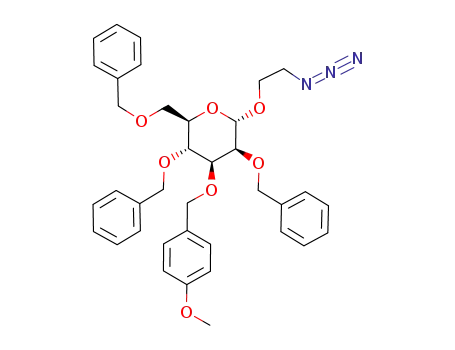 2-azidoethyl 2,4,6-tri-O-benzyl-3-O-(p-methoxybenzyl)-α-D-mannopyranoside