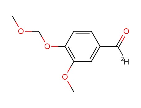 Molecular Structure of 902515-75-7 (3-methoxy-4-methoxymethoxy-(1'-<sup>(2)</sup>H)benzaldehyde)