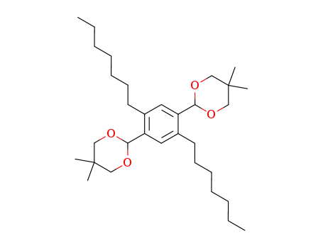 1,3-Dioxane, 2,2'-(2,5-diheptyl-1,4-phenylene)bis[5,5-dimethyl-