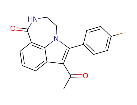 7-Acetyl-6-(4-fluoro-phenyl)-3,4-dihydro-2H-[1,4]diazepino[6,7,1-hi]indol-1-one