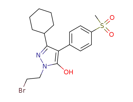 1-[1-(2-bromoethyl)-3-cyclohexyl-5-hydroxypyrazol-4-yl]-4-(methylsulfonyl)benzene