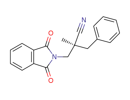 (S)-2-benzyl-3-(1,3-dioxo-1,3-dihydroisoindol-2-yl)-2-methylpropionitrile