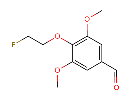 Molecular Structure of 501699-82-7 (4-(2-FLUOROETHOXY)-3,5-DIMETHOXY-BENZALDEHYDE)