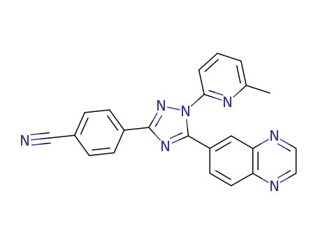 Benzonitrile,
4-[1-(6-methyl-2-pyridinyl)-5-(6-quinoxalinyl)-1H-1,2,4-triazol-3-yl]-