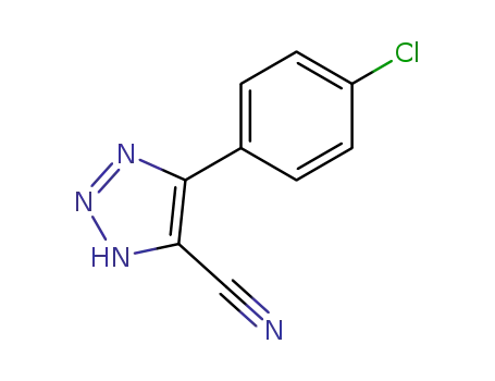 Molecular Structure of 50710-06-0 (5-(4-CHLORO-PHENYL)-3H-[1,2,3]TRIAZOLE-4-CARBONITRILE)