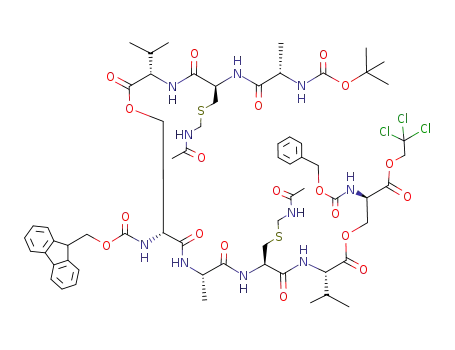 (Z)-D-Ser{Fmoc-D-Ser[Boc-L-Ala-L-Cys(Acm)-L-Val]-L-Ala-L-Cys(Acm)-L-Val}-OTce
