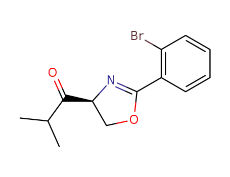 1-[2-(2-bromo-phenyl)-4,5-dihydro-oxazole-(4S)-yl]-2-methyl-propan-1-one