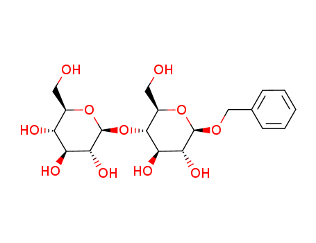 Molecular Structure of 6992-65-0 (b-D-Glucopyranoside, phenylmethyl4-O-b-D-glucopyranosyl-)