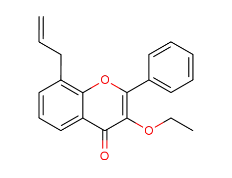 4H-1-Benzopyran-4-one, 3-ethoxy-2-phenyl-8-(2-propenyl)-
