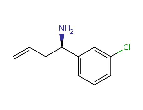 Molecular Structure of 698378-77-7 ((1R)-1-(3-CHLOROPHENYL)BUT-3-EN-1-AMINE)
