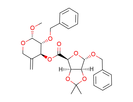 (3aR,4S,6S,6aS)-6-Benzyloxy-2,2-dimethyl-tetrahydro-furo[3,4-d][1,3]dioxole-4-carboxylic acid (2S,3R,4S)-3-benzyloxy-2-methoxy-5-methylene-tetrahydro-pyran-4-yl ester