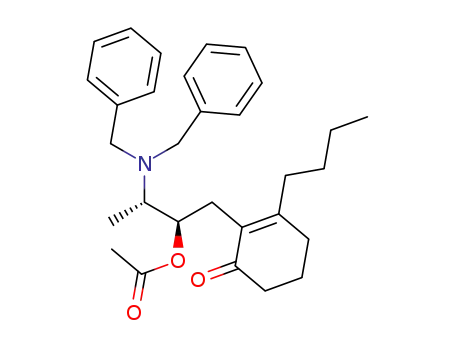 2-[(2R,3S)-2-acetoxy-3-(dibenzylamino)butyl]-3-butylcyclohex-2-enone