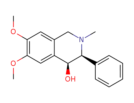 (+)-(3S,4S)-6,7-dimethoxy-4-hydroxy-2-methyl-3-phenyl-1,2,3,4-tetrahydroisoquinoline