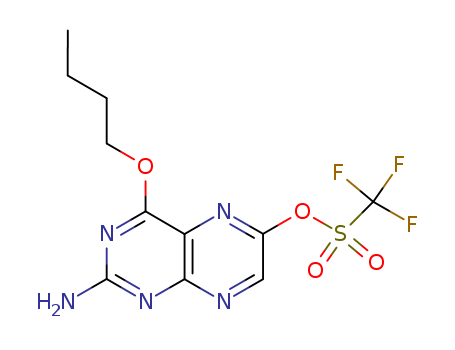 Methanesulfonic acid, trifluoro-, 2-amino-4-butoxy-6-pteridinyl ester