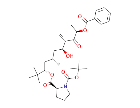 1,2-Pyrrolidinedicarboxylic acid,
2-[(1S,3S,5S,6S,8R)-8-(benzoyloxy)-1-(1,1-dimethylethyl)-5-hydroxy-3,
6-dimethyl-7-oxononyl] 1-(1,1-dimethylethyl) ester, (2S)-