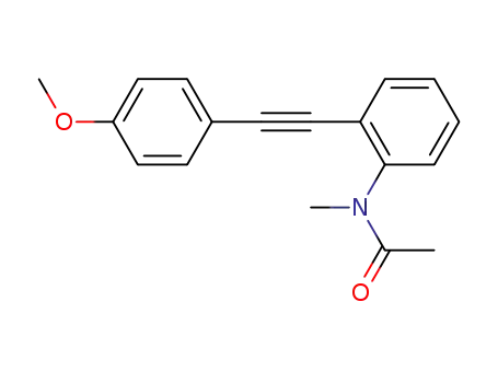 N-acetyl-N-methyl-2-(4-methoxyphenyl)ethynylaniline