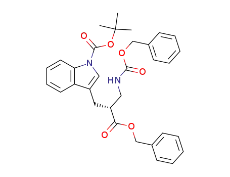 benzyl (2R)-({[(benzyloxy)carbonyl]amino}methyl)-3-{1-[(tert-butoxy)carbonyl]-1H-indol-3-yl}propanoate