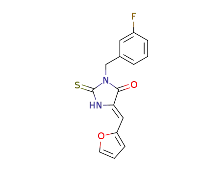 4-Imidazolidinone,
3-[(3-fluorophenyl)methyl]-5-(2-furanylmethylene)-2-thioxo-, (5Z)-