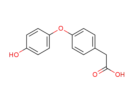 Molecular Structure of 500-79-8 (4-(4-hydroxyphenoxy)-Benzeneacetic acid)