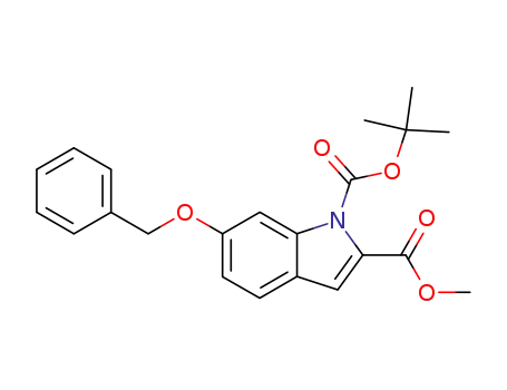1H-Indole-1,2-dicarboxylic acid, 6-(phenylmethoxy)-,
1-(1,1-dimethylethyl) 2-methyl ester