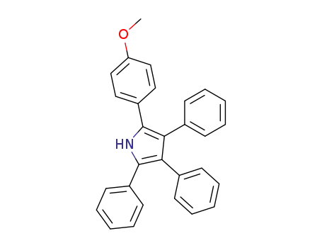 Molecular Structure of 22394-06-5 (2-(4-methoxyphenyl)-3,4,5-triphenyl-1H-pyrrole)
