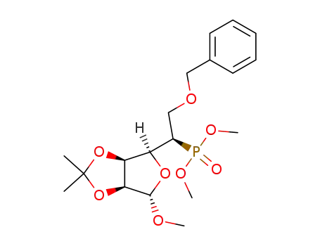 methyl (5R)-6-O-benzyl-5-deoxy-5-dimethoxyphosphinyl-2,3-O-isopropylidene-α-D-mannofuranoside