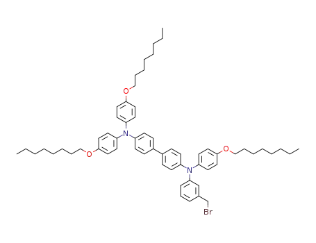 <i>N</i><sup>4'</sup>-(3-bromomethyl-phenyl)-<i>N</i><sup>4</sup>,<i>N</i><sup>4</sup>,<i>N</i><sup>4'</sup>-tris-(4-octyloxy-phenyl)-biphenyl-4,4'-diamine