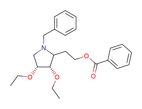 benzoic acid 2-(1-benzyl-3,4-diethoxypyrrolidin-2-yl)ethyl ester
