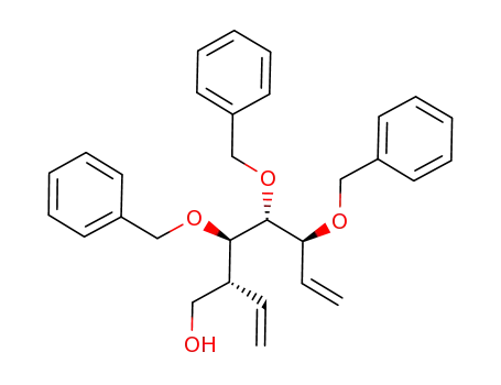 (2R,3R,4R,5S)-3,4,5-tri(benzyloxy)-2-vinyl-6-hepten-1-ol