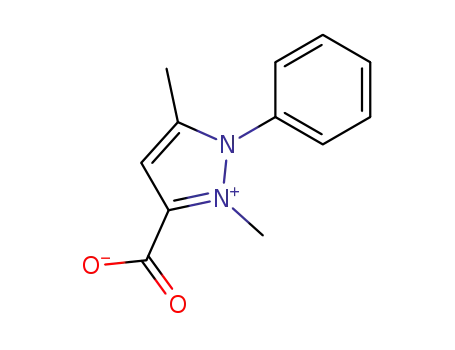 2,5-dimethyl-1-phenyl-pyrazol-2-ium-3-carboxylate