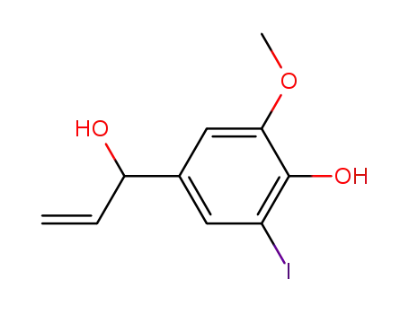 Benzenemethanol, a-ethenyl-4-hydroxy-3-iodo-5-methoxy-