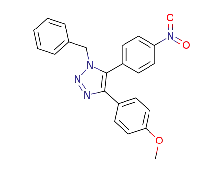1-benzyl-4-(4-methoxy-phenyl)-5-(4-nitro-phenyl)-1<i>H</i>-[1,2,3]triazole
