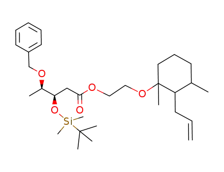 2-{[(1RS,2SR,3SR)-2-allyl-1,3-dimethylcyclohexyl]oxy}ethyl (3R,4R)-4-(benzyloxy)-3-{[(tert-butyl)dimethylsilyl]oxy}pentanoate