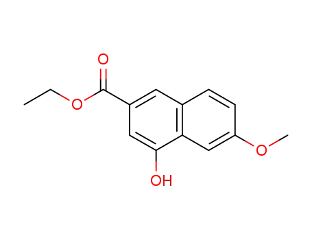 2-Naphthalenecarboxylic acid, 4-hydroxy-6-methoxy-, ethyl ester