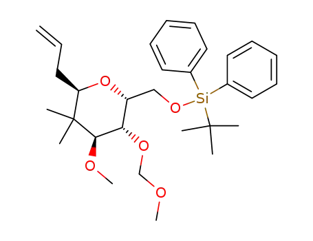 (((2R,3R,4S,6R)-6-allyl-tetrahydro-4-methoxy-3-(methoxymethoxy)-5,5-dimethyl-2H-pyran-2-yl)methoxy)(tert-butyl)diphenylsilane