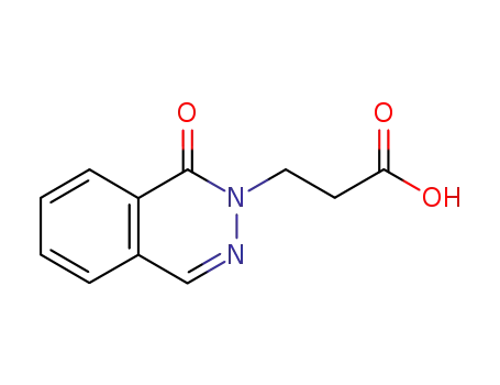 Molecular Structure of 53985-70-9 (3-(1-OXO-1H-PHTHALAZIN-2-YL)-PROPIONIC ACID)