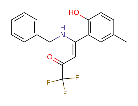 (Z)-4-Benzylamino-1,1,1-trifluoro-4-(2-hydroxy-5-methyl-phenyl)-but-3-en-2-one