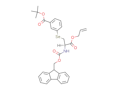 Benzoic acid,
3-[[(2R)-2-[[(9H-fluoren-9-ylmethoxy)carbonyl]amino]-3-oxo-3-(2-propen
yloxy)propyl]seleno]-, 1,1-dimethylethyl ester