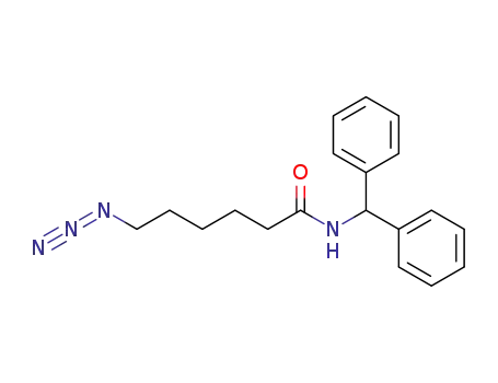 Molecular Structure of 595607-18-4 (Hexanamide, 6-azido-N-(diphenylmethyl)-)