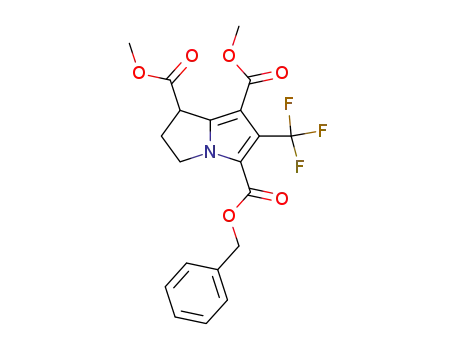 1H-Pyrrolizine-1,5,7-tricarboxylic acid, 2,3-dihydro-6-(trifluoromethyl)-,
1,7-dimethyl 5-(phenylmethyl) ester