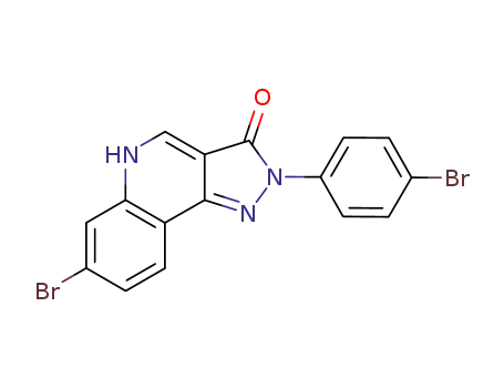 7-bromo-2-(4-bromo-phenyl)-2,5-dihydro-pyrazolo[4,3-<i>c</i>]quinolin-3-one