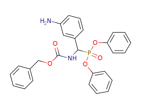 benzyl ((3-aminophenyl)(diphenoxyphosphoryl)methyl)carbamate