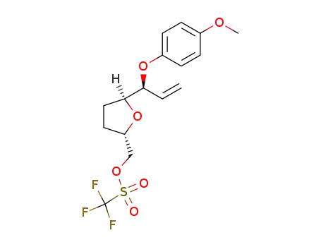 Trifluoro-methanesulfonic acid (2S,5S)-5-[(S)-1-(4-methoxy-phenoxy)-allyl]-tetrahydro-furan-2-ylmethyl ester