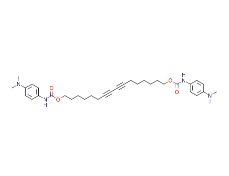 Molecular Structure of 478404-30-7 (7,9-hexadecadiyne-1,16-diyl bis-N-(4-dimethylaminophenyl)carbamate)