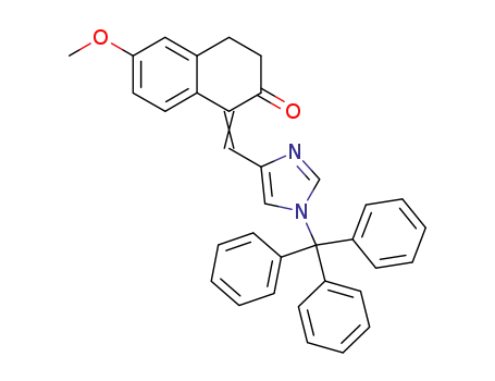 6-methoxy-1-(1-trityl-1<i>H</i>-imidazol-4-ylmethylene)-3,4-dihydro-1<i>H</i>-naphthalen-2-one