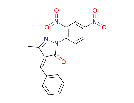 3H-Pyrazol-3-one,
2-(2,4-dinitrophenyl)-2,4-dihydro-5-methyl-4-(phenylmethylene)-