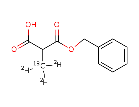 benzyl [methyl-13C,2H<sub>3</sub>]methylmalonate