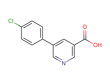 Molecular Structure of 187999-33-3 (5-(4-Chlorophenyl)nicotinic acid)